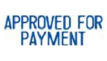 Xstamper Title Stamp -One-Color 1025 - APPROVED FOR PAYMENT